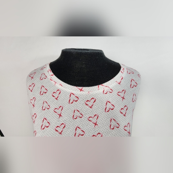 ♥️ VICTORIA'S SECRET SCOOP NECK RED HEART SLEEP SHIRT - SIZE M/M ♥️ - Picture 7 of 8